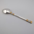 Wallace Golden Aegean Weave Sterling Silver Oval Soup Spoon - 7 1 4 