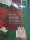 Bucilla Majestic Poinsettia Jeweled Applique Felt 18    Christmas Stocking 82318