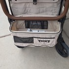 Keenz Vyoo4 Quad Stroller Wagon Foldable Canopy Storage Beige black