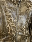 Robert Kitchen Animal Print Brown Full Zip Vintage Jacket Women   s Xl