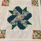 Handmade Summer Flowers Lap Quilt