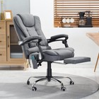 Ergonomic Office Chair Fabric Reclining With 7 Massage Points   Heat Function