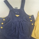 Vintage 90 s Buster Brown Size 24m Farm Corduroy Overalls Set Baby Chick Rare Z4