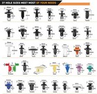 1295pcs Car Retainer Clips Auto Fasteners Push Trim Clips Pin Rivet Bumper Kit