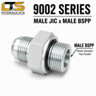 Male Jic X Male British Parallel Pipe Bspp Hydraulic Adapter Multiple Variations