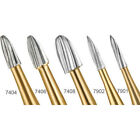 Dental Gold High Speed Tungsten Carbide Burs Trimming Finishing Friction Grip