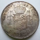 1888 Spain Alfonso Xiii Silver 5 Pesetas Mp-m Infant Portrait Xf au Details