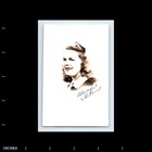 Old Vintage Photo Solo Woman Formal Portrait Signed Helen Antique Photograph