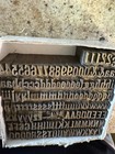 Antique Letterpress Print Type Upper   Lower Case Letter   Number Set No C Or P