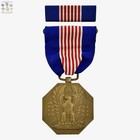 Wwii U s  Army Soldiers Medal For Valor Slot Brooch Pin-back Ribbon Bar Ww2