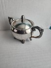 Vintage Sterling Silver Plated Creamer   Sugar Bowl Set  Era 1940 s