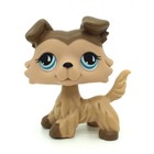  893 Littlest Pet Shop Rare Lps Figure Tan Collie Dog Puppy Teardrop Eyes