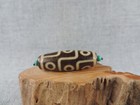 Antique Tibetan 9 Eyes Energy  Old Agate Dzi Bead Amulet For Pendant Gzi Bead F1
