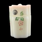 2000 Fenton Satin Glass 95th Anniversary Trinket Box Hand Painted Signed D  Fox