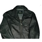 Camel Active Mens Lamb Nappa Leather Quilted Jacket Aviator 48 M L Black Excellent