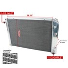 Cc716 Aluminum Radiator 4 Row For 1973-1987 Chevy C k 10 20 30 1973-1991 Blazer