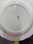 Wedgwood Embossed Moulded Basketweave Plate With Hand Colored Grape Vine Border