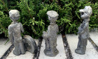 Vintage 3 Michael Ricker Pewter Mini Figurines Mechanic Golfer   Hunter 3 3 4 