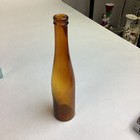 Lot Of 3 Antique Glass Bottles - Tall Amber Bottle   Cb A a Bottle