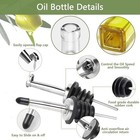 Botellas Vidrio Aceite Vinagre 500ml Pack 2 Con Vertedores  Embudo Y Cepillo