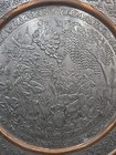 Vintage Etched Copper Indo Persian Plate Engraved 16 