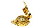 Vintage Style Shiny Brass British Prismatic Military Compass     Nautical Pocket 