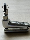 Tour Master Motorcycle Disc Brake Lock Hardened Alloy Steel Chrome W  Key