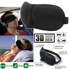 2x Travel 3d Eye Mask Sleep Soft Padded Shade Cover Rest Relax Blindfold Unisex
