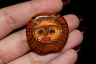 Old Phoenician Glass Beads Pacific Pair Of Different Face
