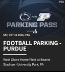 Penn State Digital Parking Pass  preferred Parking 32 Lot  - Perdue 10 31 2026