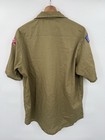 Vintage Boy Scouts Of America Men   s Uniform Shirt Usa Made Large Short Sleeve