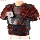 Medieval Knight Vintage Pu Leather Armor Chest Armor Shoulder Armor Cosplay Prop