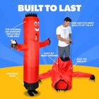 Lookourway Inflatable Tube Man Costume - Wacky Wavy Arm Guy Funny Adults  Red
