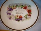 1912 Calendar Plate  Advertising   J a  Christman Produce Lehighton Pa 