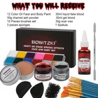 Sfx Makeup Kit Special Effects Makeup Kit Halloween Theatrical Set Scar Wax Kit