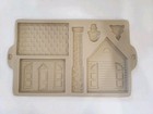 Vtg Stoneware Gingerbread Halloween Christmas House Mold - Pampered Chef 1992  