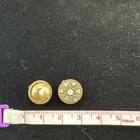 Set Of Two Vintage Floral Design Buttons 