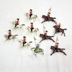 Vintage Lot Of 10 Britains Ltd Toy Soldiers On Horseback Cast Lead Hand Painted