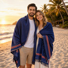 Mens Cashmere Feel Shawl Scarf Lightweight Oversized Pashmina Wrap All Season