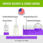 1 000 Wristco Purple Tyvek Wristbands For Events - Comfortable Tear Resistant Pa