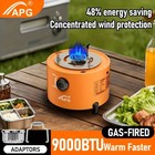9000 Btu Adjustable Propane Heater - 2-in-1 Indoor   Outdoor Portable Gas Stove