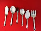 Danish Crown Frigast Denmark Sterling Silver Flatware  Serving Set 12 - 72 Pcs