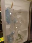 Rearing Unicorn Mythical Iridescent 19  Inch Tall Ceramic Statue Luster Finish