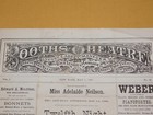 Vintage 1880 Booth s Theatre  Programme New York  Twelfth Night 