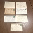 Lot Of 7 Vintage Easter Chicks Multicolor Paper Postcards  Rectangle