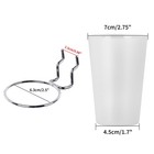 Kuhome 6 Set Pegboard Hooks With Cups  Ring Style Bins Transparent