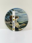 Vintage Hand Painted Large Saw Blade With Mountain Lion Above Valley 14  Blade