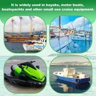 Boat Bungee Dock Lines With Clip 2 Pack Marine Rope Pontoon Kayak Green
