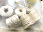 Vintage Tandy Leather Craft  1209 Unwaxed Linen Thread   11 Small Spools