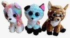 Ty  glitter Eyes  Beanie Boos Puppy   Cat Have Hang Tags  Deer Does Not Xlnt